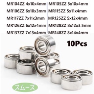 MR148zz Bearing 8*14*4 mm 10PCS MR104ZZ MR105 MR106 MR115 MR117 MR125 MR126 MR128 MR137 MR148 Z ZZ B