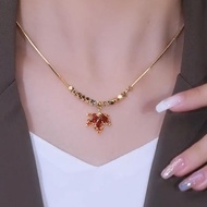 Maple Leaf Necklace Women's New Trendy Accessories