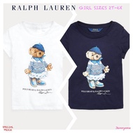 RALPH LAUREN RIVIERA BEAR COTTON TEE ( GIRLS SIZE 2T-6X )