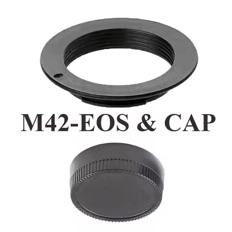 M42-EOS Lens Adapter Rear Cap for M42 Mount Lens to Canon EOS EF RF EF-S Mount Camera DSLR 60D 1D 5D