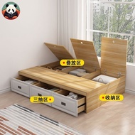 【SG Sales】Solid Wood Bed Frame ,Tatami Bed Frame Storage Bed Frame, Bed Frame With Mattress ,Super S