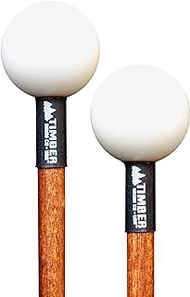 Timber Drum Co. T2HP, Made in U.S.A. Pair of Hard Polymer Mallets for Energy Chime, Xylophone, Wood Block, and Bells Premium