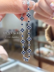 藍寶石幸運四葉草手鏈奢華手鏈