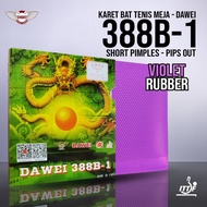 UNGU Dawei 388B-1 VIOLET - Rubber Pingpong Table Tennis Bet Rubber Serang Spots Dawei 388B1 - Purple