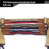 3.8Cm Leather Combination Bag Strap | Canvas Sling Strap | Bag Strap