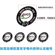 & ready. stock/Scratch Repair Sticker uci Certified Small Label Sticker Bicycle League Certified Lab