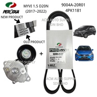 【ACM】PERODUA MYVI 1.5 ECO D20N 2017-2020 FAN BELT+ FAN BELT TENSIONER 16620-0Y061/4PK1181 9004A-20R0