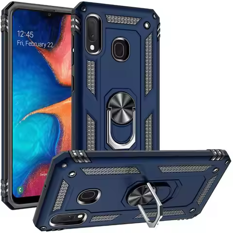 for Samsung A20e Armor Shockproof Case for Samsung Galaxy A20e Military Protective Ring Holder Magne