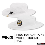 PING HAT CAPTAINS WHEEL BOONIE PING HAT MEN หมวกกอล์ฟ หมวกกีฬาผู้ชาย หมวกบักเก็ต
