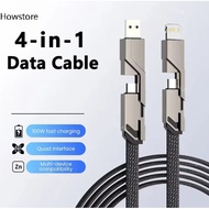 4 In 1 Phantom 100W Fast Charging Cable 2 In 2 type c cord type c charger charger type c fast charge