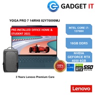LENOVO YOGA PRO 7 14IRH8 82Y70099MJ LAPTOP (i7-13700H, 16GB, 512GB SSD, 14.5" 3K, 120Hz,RTX4050 6GB,