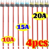 10A/15A/20A Car Power Supply Fuse - Plug & Play Adapter - Universal Quick Connect Terminal - Mini Ad