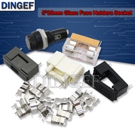 10PCS 5x20mm Fuse Holders 5X20 Insurance Tube Socket Fuse Holder For 5*20 Insurance