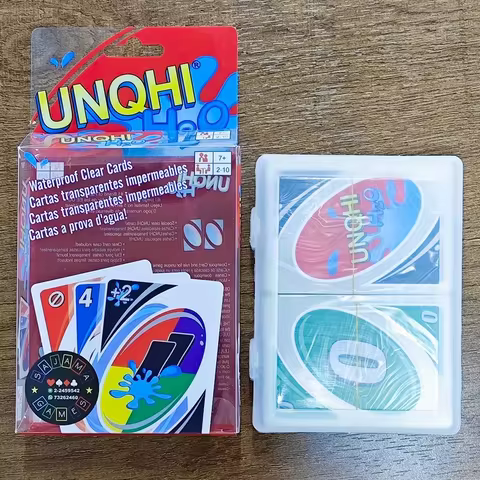 108pcs Gathering Board Games UNQHI H2O Card Game WaterProof Pressure Proof PVC Plastic Transparent K