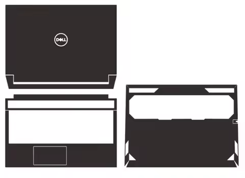 Pre-cut 1xTop+1xPalmrest+1xBottom Skin Sticker Cover For 2023 Dell G15-5530 G15-5510 G15-5511 G15-55