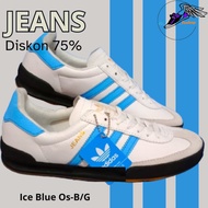 PUTIH Adidas Jeans White Blue/Adidas Shoes Men Women White Blue