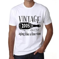 Men'S Graphic T-Shirt Aging Like A Fine Wine 2005 19Th Birthday Anniversary 19