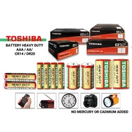Heavy Duty Toshiba AA & AAA 1.5V Battery (1 Box - 40 Pcs) / Bateri Toshiba AA & AAA (1 Kotak - 40Bij