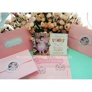 Cat Theme Invitation - 4R size