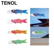 TENOL Japanese Carp Windsock Fish Flag Kite Japanese Carp Flag Decorative Koinobori Flag for Sushi B