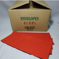DL Red Envelope 4 1/2" X 9 1/2" | 114mm X 241mm Sampul Merah