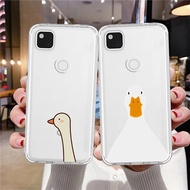 Funny Duck Phone Case Google Pixel 7 7a 6 Pro 5a 4 3a 3 2 XL Ultra Thin Shockproof Transparent Soft Cover