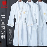 Jubah Mandi Hotel Lima Bintang Kapas Tebal Bahan Tuala Baldu Potongan Hotel Baju Tidur Putih Jubah M