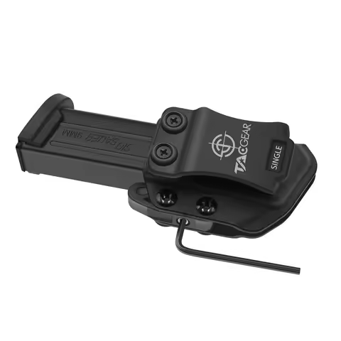 Poseidon Defense IWB OWB Multi-angle Pistol Mag Pouch Left Right Hand 9mm .40 .357 Magazine Handgun 