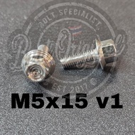 Probolt stainless steel bolt 304 v1 5x15 thread 8 length 1.5 cm ThaiOriginal