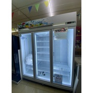 NEW SuperSave Energy 3 Door Chiller Solid Cool SCWC-3DT White Eco 1181L with heating glass