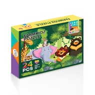 (wonder game) : FK3-BOX Jigsaw 24PCS-G : Farmkidz Puzzle BOX 24PCS (FK3-PZB-MIX20-G) : W15.4xH11.7xS