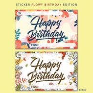 Happy BIRTHDAY Greeting Card STICKER HAPPY BIRTHDAY STICKER