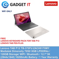 LENOVO TAB P12 TB-370FU ZACH0170MY TABLET (DIMENSITY 7050,8GB DDR4x,128GB ROM,12.7" 3K,ANDROID 13,10200mAh,TB370FU)