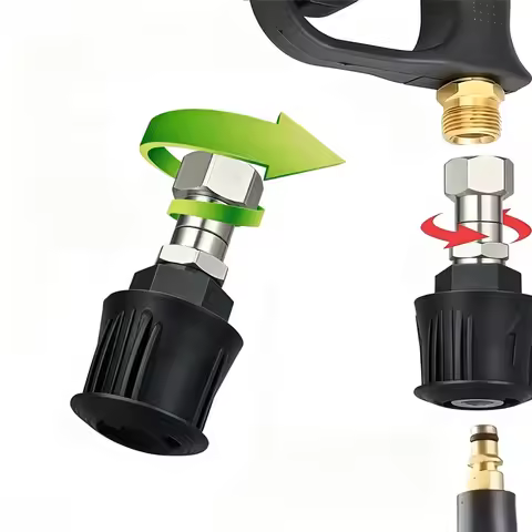 360° High-Pressure Washer Rotary Joint, Quick-Connect Anti-Tangle Swivel for Karcher K2-K7, Lavor/Pa