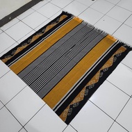 Kain Tenun Terbaru Batik Tenun Meteran Kain blangket Troso Jepara tenun warna abu hitam kuning kunyi