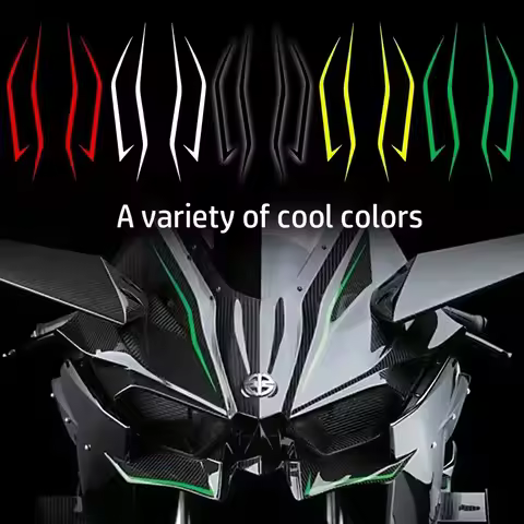 Suitable for Kawasaki Ninja 400 H2 H2SX reflective cold front pull headlight decal motorcycle helmet