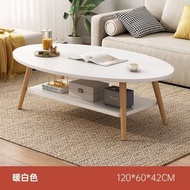日本熱銷 - 茶几客廳家用實木簡易茶桌-白色-120CM