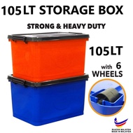 Storage Box With Wheels 105L JT5034/B / 95L C8710R / Bekas Simpanan / Storage Container