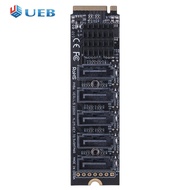 M.2 MKEY PCI-E การ์ดขยาย5/6พอร์ตอะแดปเตอร์การ์ด M.2ไปยัง SATA 3.0แปลง6Gpbs SATA3.0ฟังก์ชั่นอะแดปเตอร