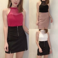 （POSH CODE BRAND)womens elegant sleeveless top露锁骨款上衣-PC8540