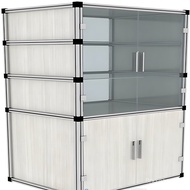 Warehouse Shelves Exhibition Sample Display Cabinet Aluminum Alloy Cabinet Standing Cabinet Shelf Ex