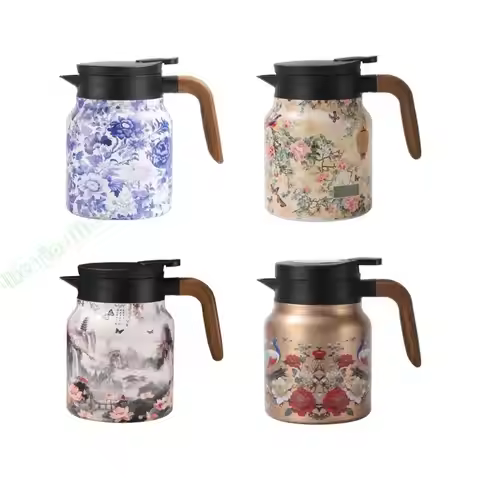 G5AB Retro 1L Nonrust Steel Teapot Heat Retention Designs Detachable Teas Filter