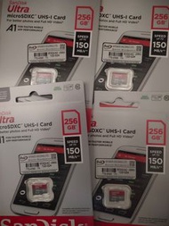 全新 包平郵 256G 256GB micro sd / tf card / 相機 手機記憶卡 MicroSD XC UHS-1 ip cam camera 三星 三叔 sandisk Kingsto