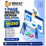 1 Page Website Design Malaysia | Domain Included | Landing Page | Small Business Website From RM250