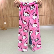 RR Women Casual Daily Trousers Soft & Comfortable Hello Kitty Pyjamas Trousers for Casual Lounge Wea