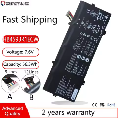 HB4593R1ECW Battery For Huawei Magicbook14 2019,I5 8250U,I7 8550U,R5 2500U,Matebook 14 2020,X Pro 13