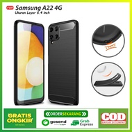 Case Samsung A22 4GSoftcase iPaky Carbon