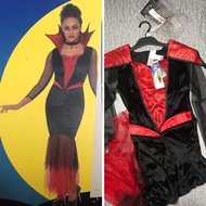 Halloween women Vampire costume dress with necklace 萬聖節女裝吸血鬼裝扮連身裙加頸鏈