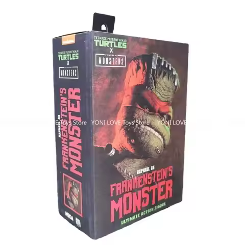 NECA Teenage Mutant Ninja Turtles Michelangelo Raphael Frankenstein April O'Neil Anime Model Action 