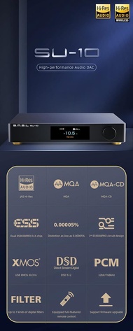 LEAUDIO S.M.S.L SU-10 MQA Decoder Dual ES9038PRO Support MQA-CD High-Performance Audio DAC 32Bit/768